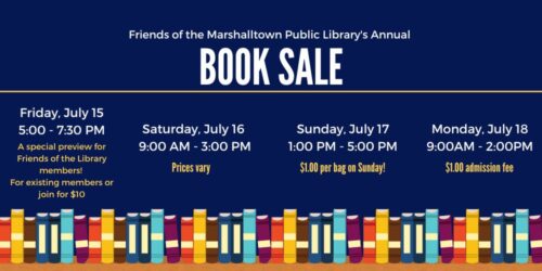 Friends of the Library Annual Book Sale July 15-18